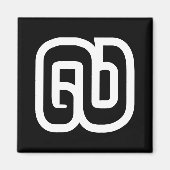 Aimant Lao / Laos Numéro Neuf / 9 / ໙ (Kao/Gao) Laotien (Devant)