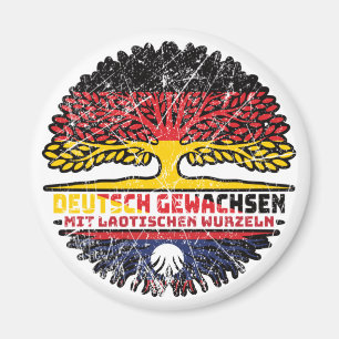 Aimant Laos Laotien Allemand Allemagne Arbre Racine