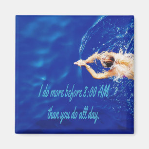 Aimant Lap Swim Team Motivational Inspiration