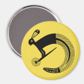 Aimant Lapin à demi-Jack et serpent à demi-bétail (Recto/Verso)