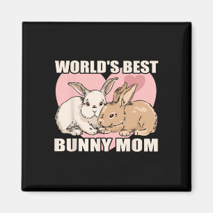 Aimant Lapin Animal Bunny Maman Bunny Joyeux Jour de Pâqu