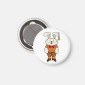 Aimant Lapin avec une cloche à l'oreille (Recto/Verso)