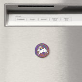 Aimant Lapin Blanc Chapelier Fou Graphiques Screwball (In Situ (Lave-vaisselle))