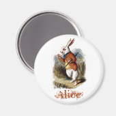 Aimant Lapin blanc (couleur) (Recto/Verso)