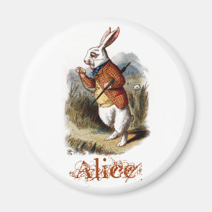 Aimant Lapin blanc (couleur)