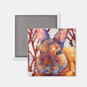 Aimant lapin de neige (Recto/Verso)