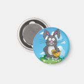 Aimant Lapin de Pâques débraillé (Recto/Verso)