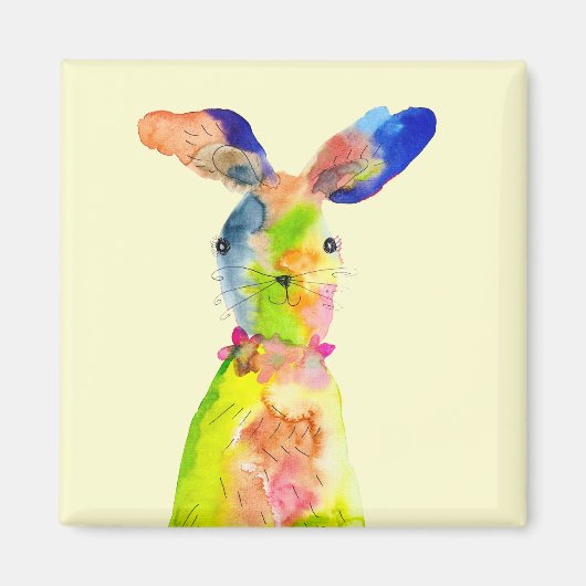 Aimant Lapin de Pâques mignon (Devant)