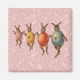 Aimant Lapin de Pâques Œufs Dansants