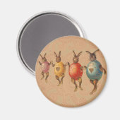 Aimant Lapin de Pâques Œufs Dansants (Recto/Verso)