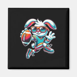 Aimant Lapin de Pâques Quarterback Récepteur Football B