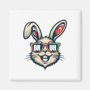 Aimant Lapin de Pâques qui fait le dab Bruh Drôle pour Ho