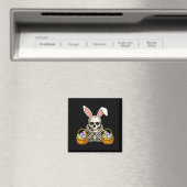 Aimant Lapin de Pâques squelette graphique pour hommes (In Situ (Lave-vaisselle))