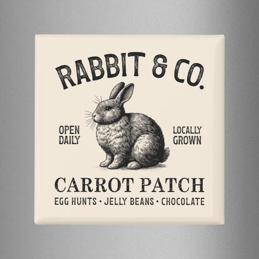 Aimant Lapin de Pâques vintage 