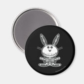Aimant Lapin de squelette (Recto/Verso)