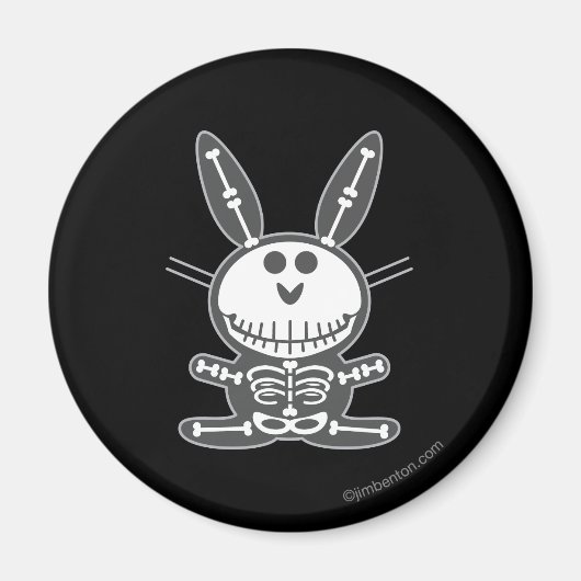 Aimant Lapin de squelette (Devant)