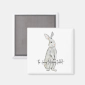 Aimant Lapin de velours drôle (Recto/Verso)