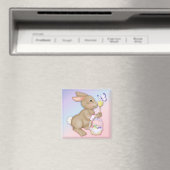 Aimant Lapin et panier de Pâques (In Situ (Lave-vaisselle))