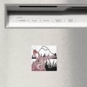 Aimant Lapin et Papillon (In Situ (Lave-vaisselle))