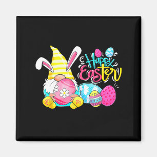 Aimant Lapin Gnome de Pâques Chasse aux oeufs Jour de Pâq