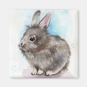 Aimant Lapin gris