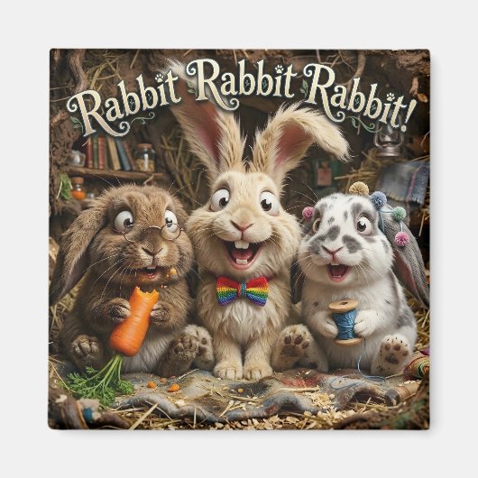 Aimant Lapin Lapin Lapin (Devant)
