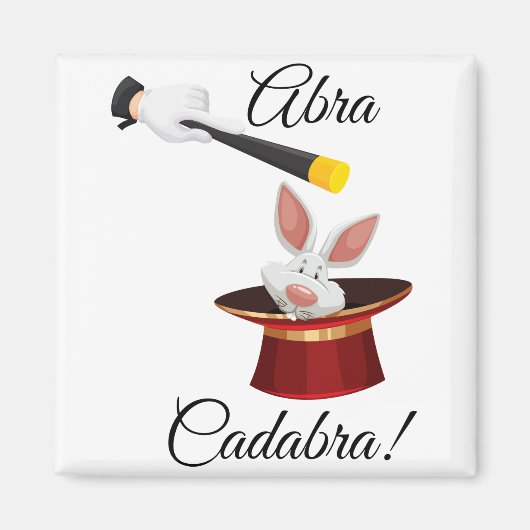 Aimant Lapin magique dans le casquette (Devant)