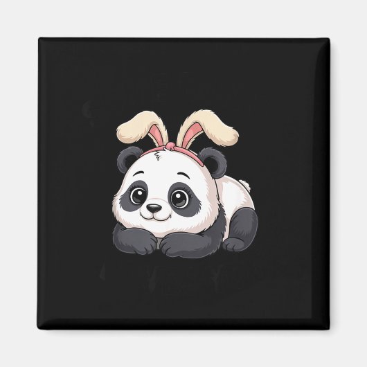 Aimant Lapin Panda Mignon Certains Lapin T'aime (Devant)