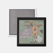 Aimant Lapin primitif (Recto/Verso)