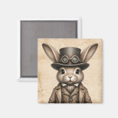 Aimant Lapin Steampunk (Recto/Verso)