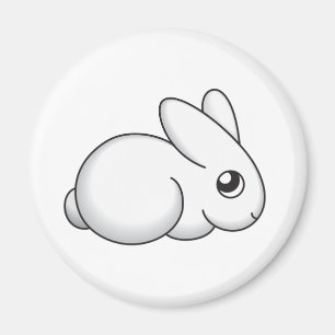Aimant Lapin timide mignon