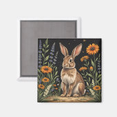 Aimant Lapin Vintage (Recto/Verso)