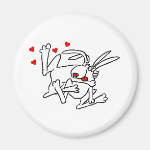 Aimant Lapins dans l'amour