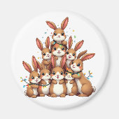 Aimant Lapins Noël Arbre Joyeux Noël Noël Noël Noël Noël (Devant)