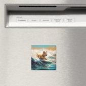 Aimant Lapphund Plage Finlandaise Plage Surf Peinture (In Situ (Lave-vaisselle))