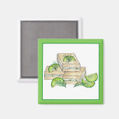 Aimant L'après-midi Tea Party Cucumber Dill Sandwich (Recto/Verso)