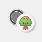 Aimant L'arbre convivial Kawaii (Recto/Verso)