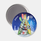 Aimant L'arbre de Noël Kayak (Recto/Verso)