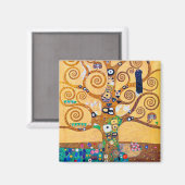 Aimant L'arbre de vie (détail), Klimt (Recto/Verso)