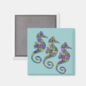 Aimant L'arc-en-ciel de Seahorse (Recto/Verso)