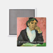 Aimant L'Arlésienne (Madame Ginoux) de Vincent van Gogh (Recto/Verso)