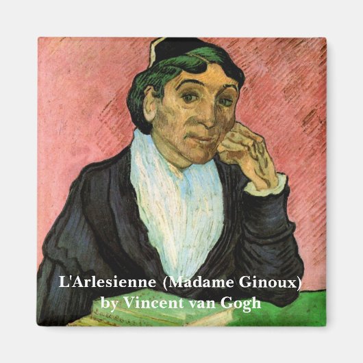 Aimant L'Arlésienne (Madame Ginoux) de Vincent van Gogh (Devant)