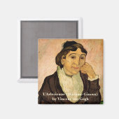 Aimant L'Arlésienne (Madame Ginoux) de Vincent van Gogh (Recto/Verso)