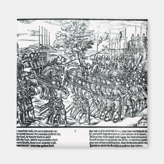 Aimant L'armée anglaise marche avec Sir Henry Sidney (Devant)