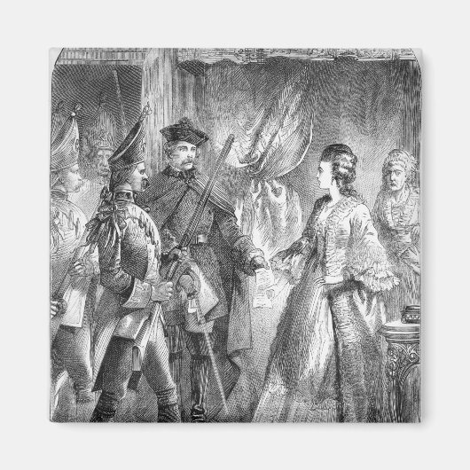 Aimant L'arrestation de Caroline Matilda (Devant)