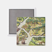 Aimant L'arrivée des Français à Port Royal (Recto/Verso)