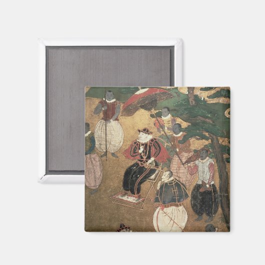 Aimant L'arrivée des Portugais au Japon (Recto/Verso)