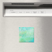 Aimant L'art Abstrait bleu et vert (In Situ (Lave-vaisselle))