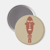 Aimant L'art autochtone tribal africain Abstrait (Recto/Verso)