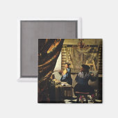 Aimant L'art de la peinture de Johannes Vermeer vers 1668 (Recto/Verso)